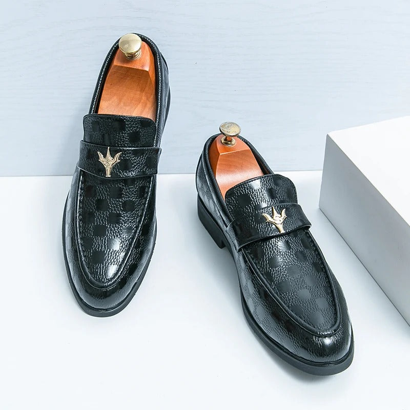 Zapatos de Loafer de Cuero Genuino para Hombre Fashion, Elegantes y Cómodos