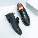 Zapatos de Loafer de Cuero Genuino para Hombre Fashion, Elegantes y Cómodos