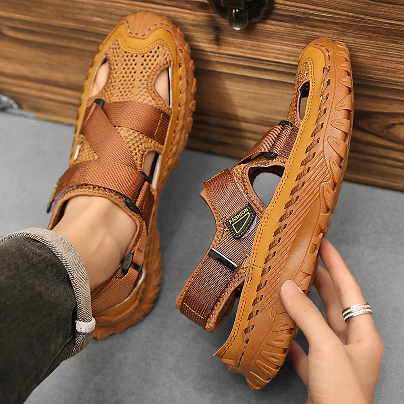 Sandalias Dewey Marron