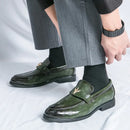 Zapatos de Loafer de Cuero Genuino para Hombre Fashion, Elegantes y Cómodos