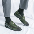 Zapatos de Loafer de Cuero Genuino para Hombre Fashion, Elegantes y Cómodos