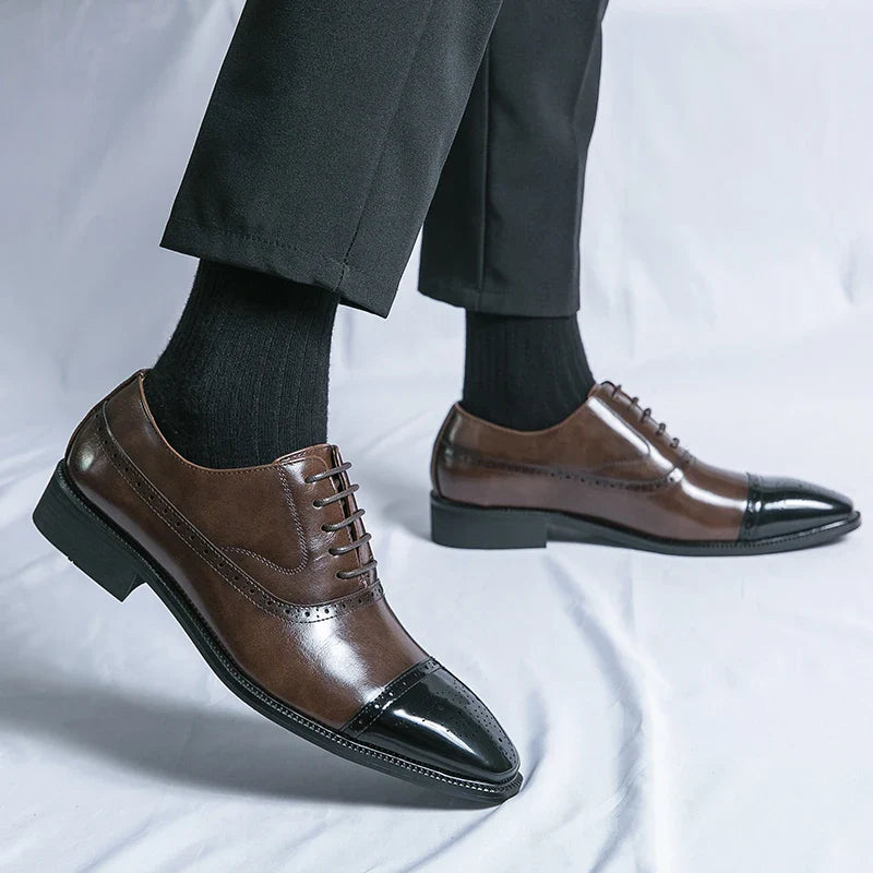 Zapatos de Cuero Genuino Cavalier para Hombres Elegantes