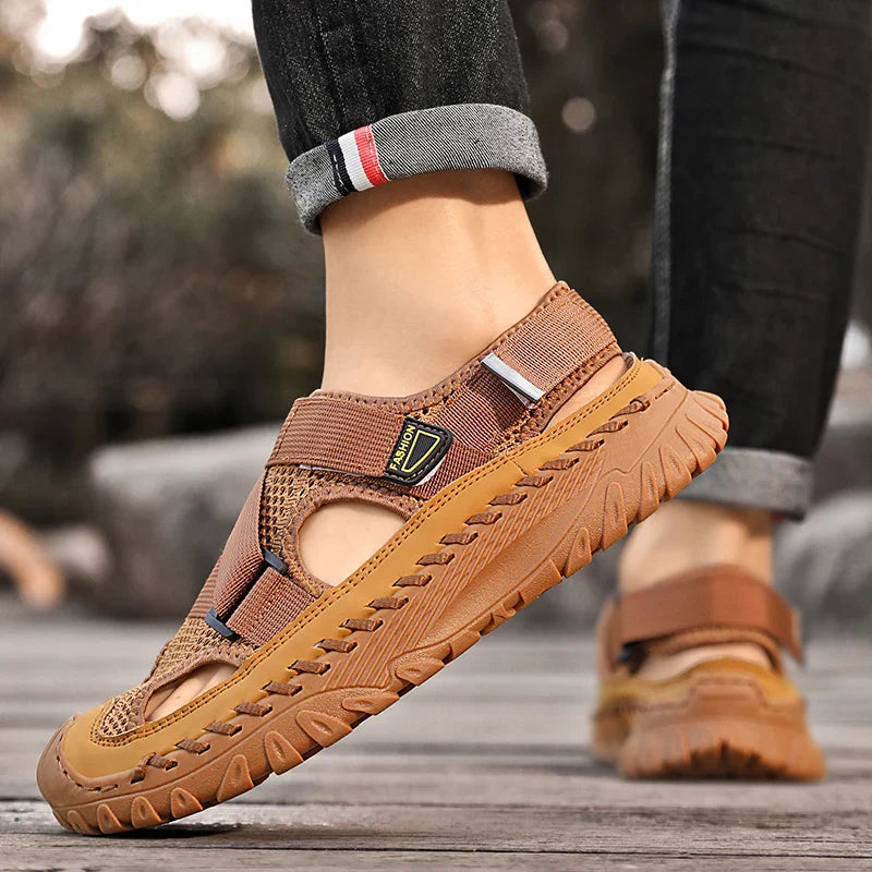 Sandalias Dewey Marron