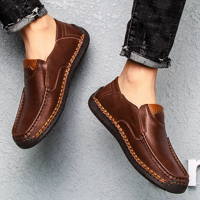 Mocasines de Cuero Genuino Caruso para Hombres Elegantes