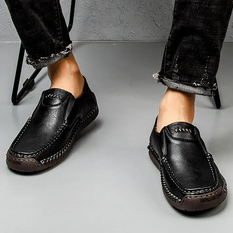 Mocasines de Cuero Genuino Caruso para Hombres Elegantes