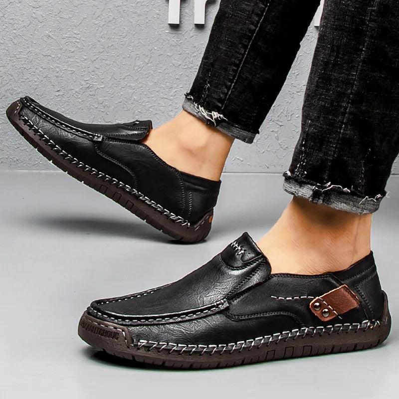 Mocasines de Cuero Genuino Caruso para Hombres Elegantes