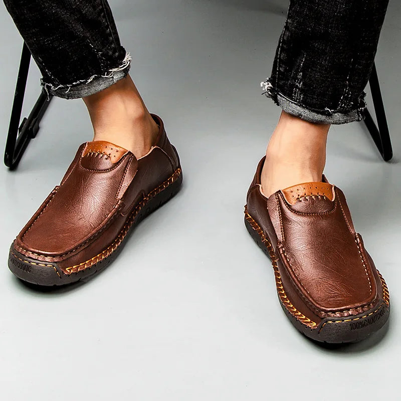Mocasines de Cuero Genuino Caruso para Hombres Elegantes