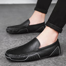 Zapatos de loafer de cuero auténtico