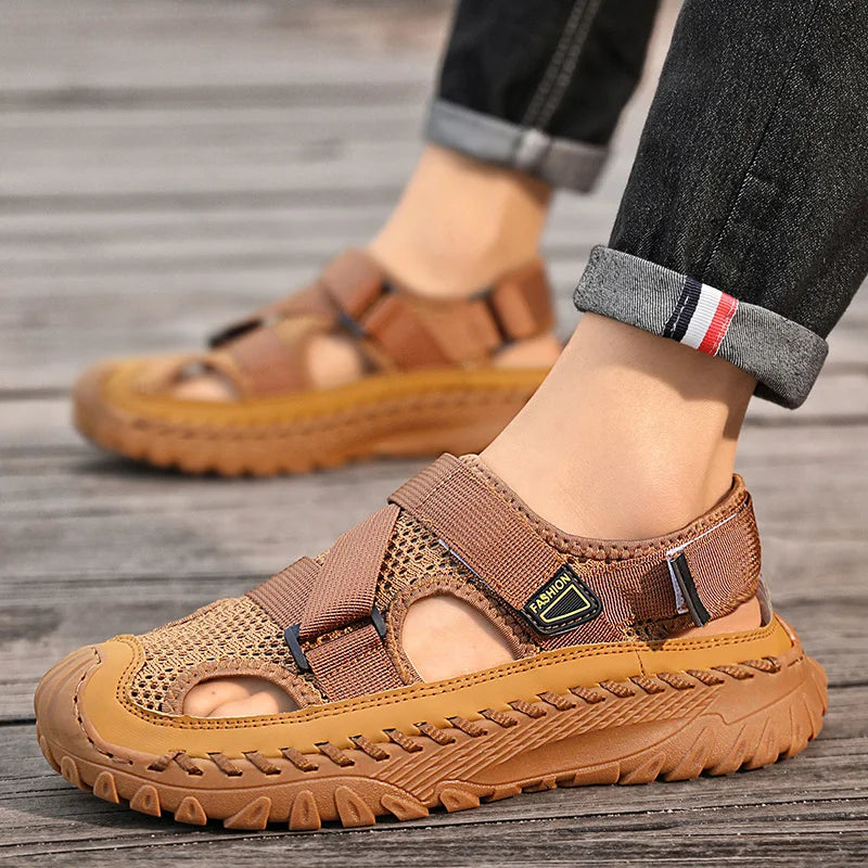 Sandalias Dewey Marron