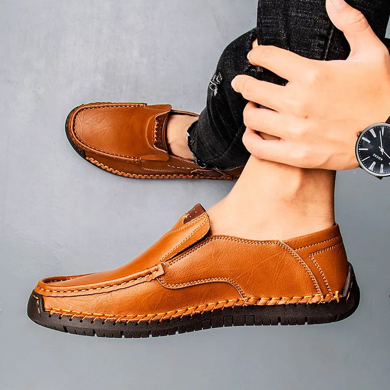 Mocasines de Cuero Genuino Caruso para Hombres Elegantes
