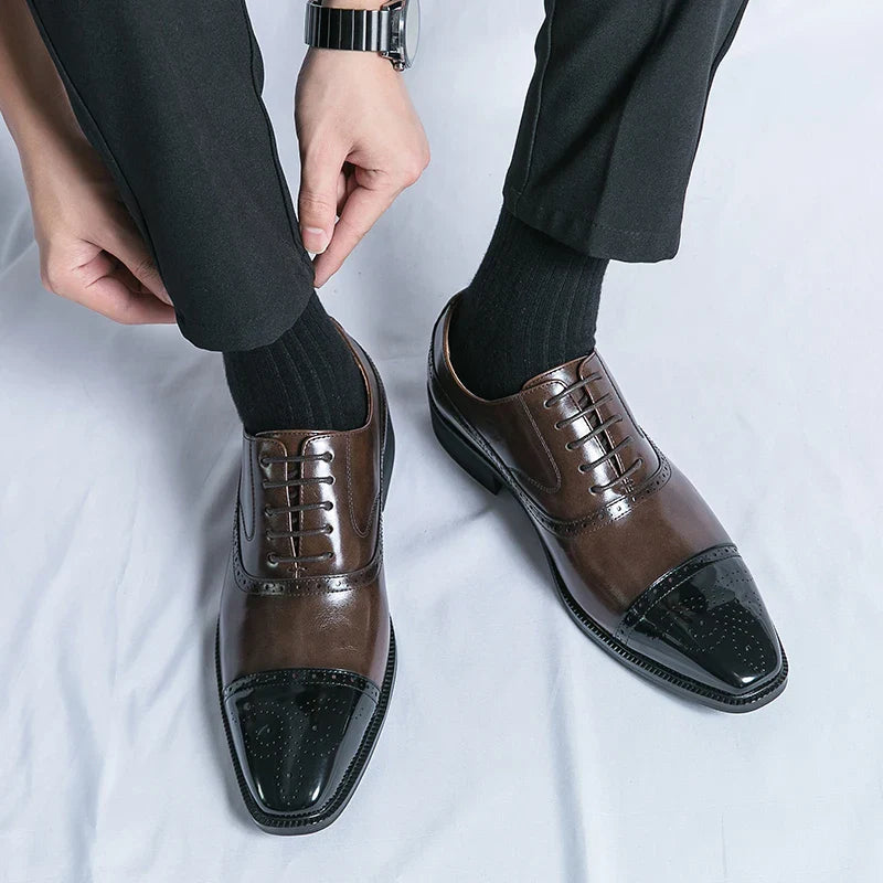 Zapatos de Cuero Genuino Cavalier para Hombres Elegantes