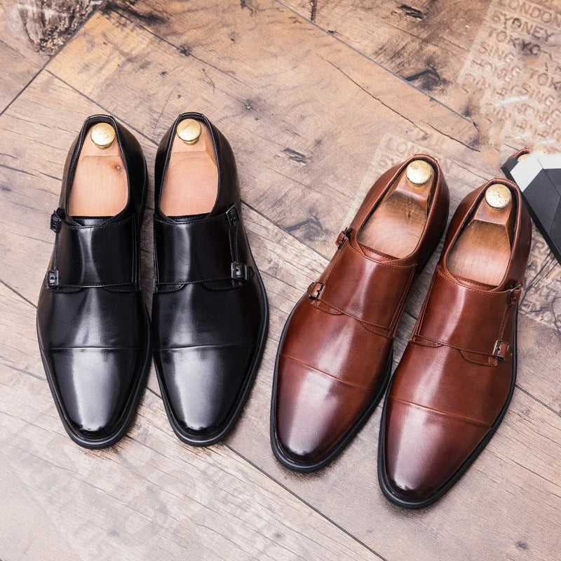 Zapatos de Cuero Genuino Elegantes para Hombre