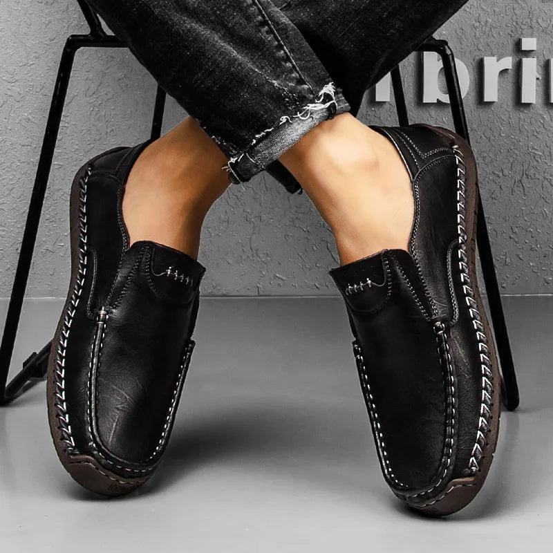 Mocasines de Cuero Genuino Caruso para Hombres Elegantes