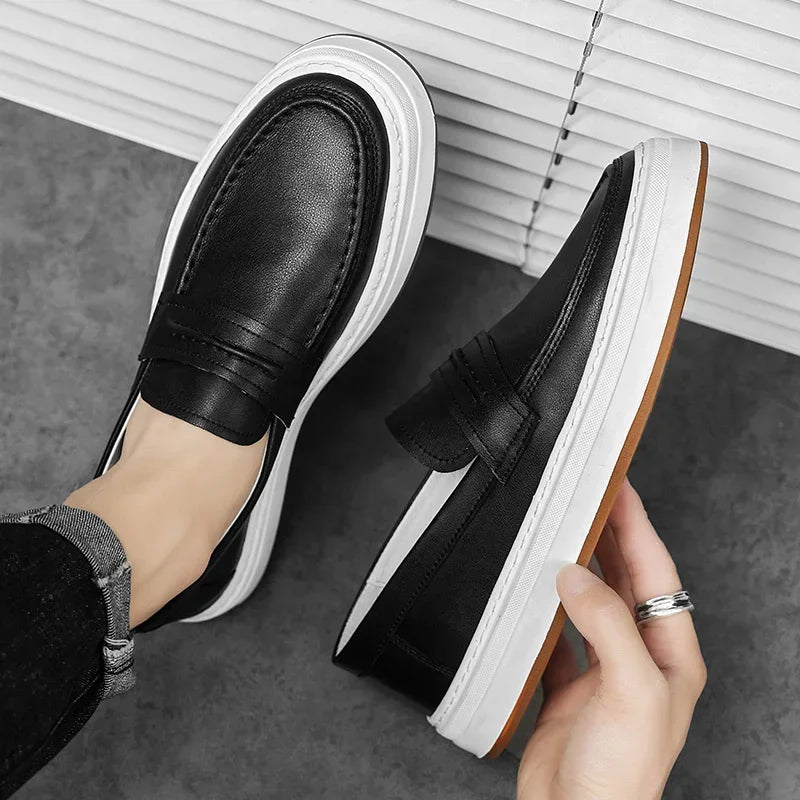 Zapatos de Cuero Genuino Moico