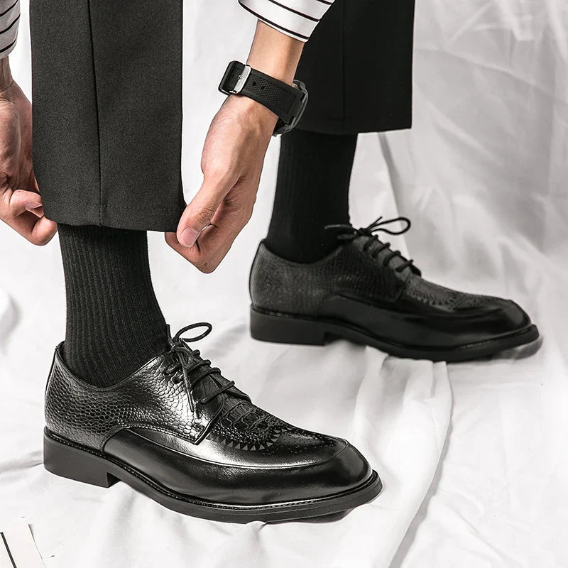 Zapatos de cuero auténtico para hombre