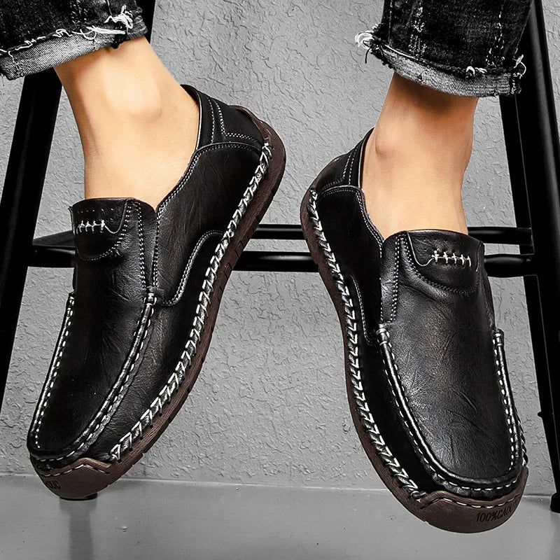 Mocasines de Cuero Genuino Caruso para Hombres Elegantes