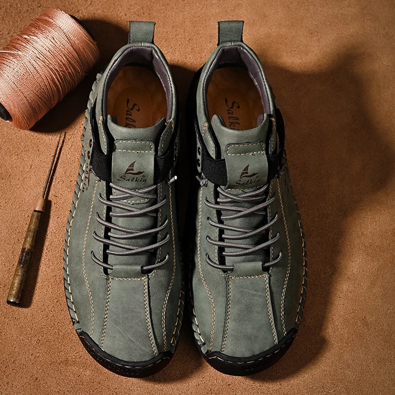 Zapatos de Cuero Genuino Javi para Hombre, Estilo Clásico