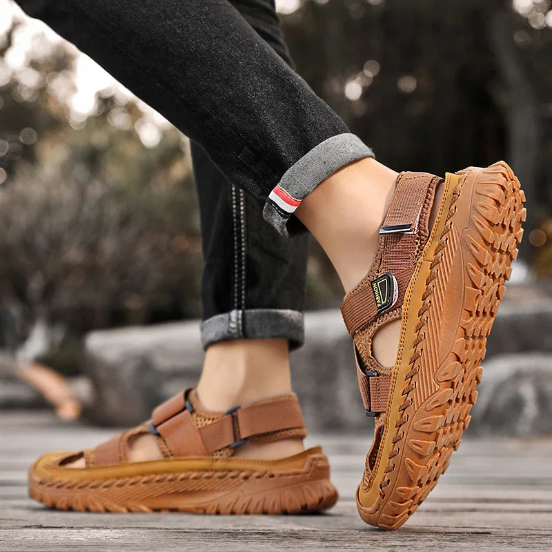 Sandalias Dewey Marron