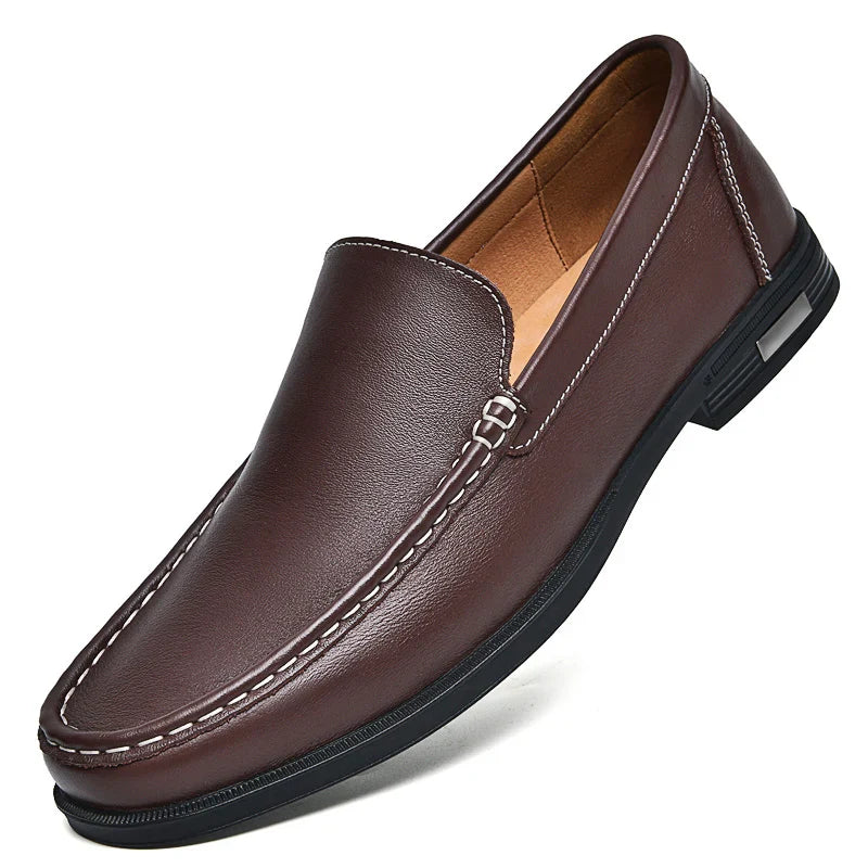 Zapatos de loafers de cuero genuino Verona