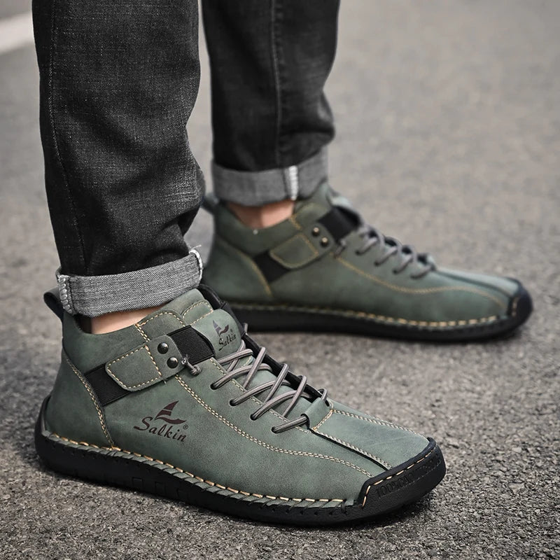 Zapatos de Cuero Genuino Javi para Hombre, Estilo Clásico