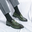 Zapatos de Loafer de Cuero Genuino para Hombre Fashion, Elegantes y Cómodos